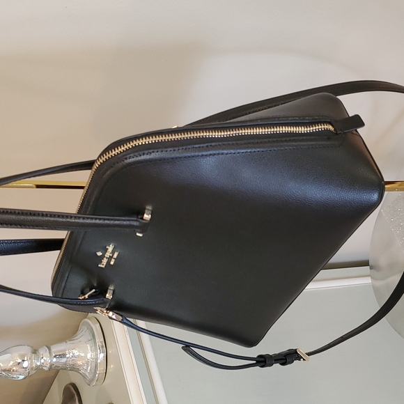 🎉HP🎉! Kate Spade ♥️NWT♥️ Medium Black Dome Satchel! - Picture 5 of 16